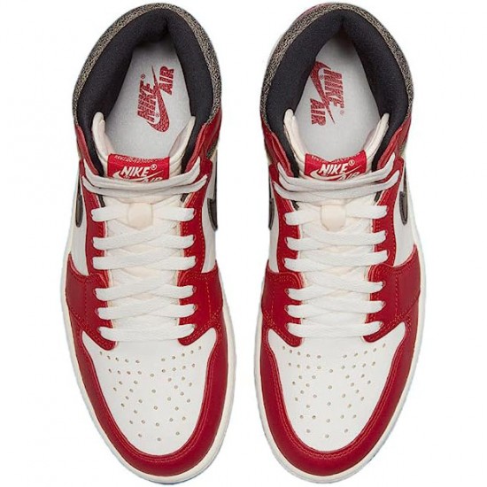 Air Jordan 1 NZ Retro High OG Chicago Lost and Found Varsity Red/Black-Sail-Muslin DZ5485-612