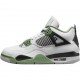 Air Jordan 4 NZ  Retro White Oil Green Dark Ash White/Seafoam/Dark Ash/Neutral Grey AQ9129-103