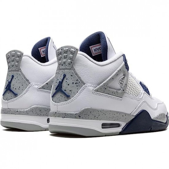 Air Jordan 4 NZ  Midnight Navy White/Midnight Navy/Light Smoke Grey-Fire Red DH6927-140