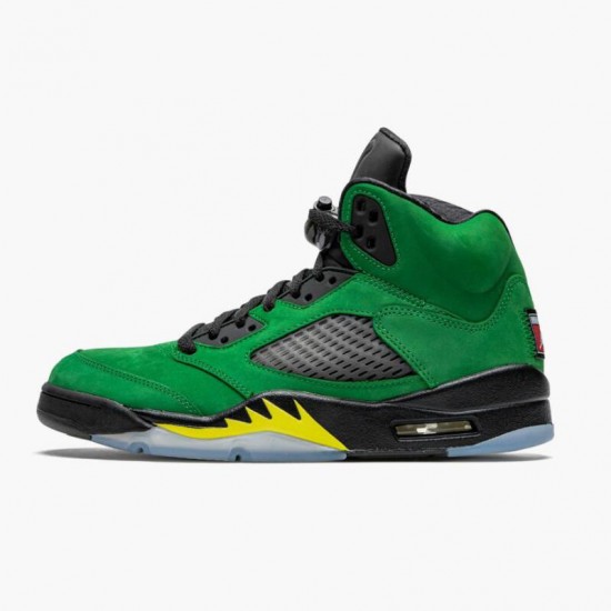 Air Jordan 5 NZ  Retro SE Oregon Green Yellow Apple Green/Black/Yellow Strike/Black CK6631-307