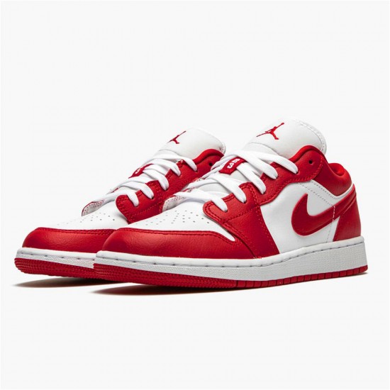 Air Jordan 1 NZ Low Gym Red White (GS) 553560-611