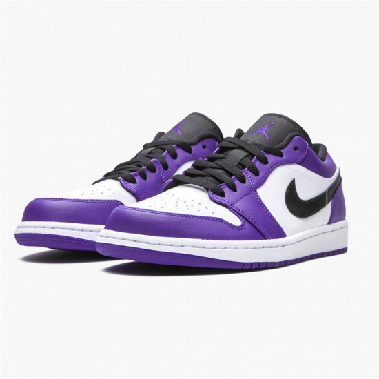 Air Jordan 1 NZ Low Court Purple White 553558-500