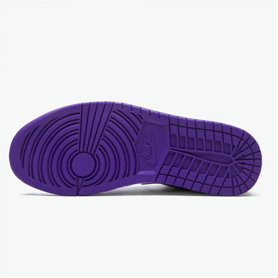 Air Jordan 1 NZ Low Court Purple White 553558-500