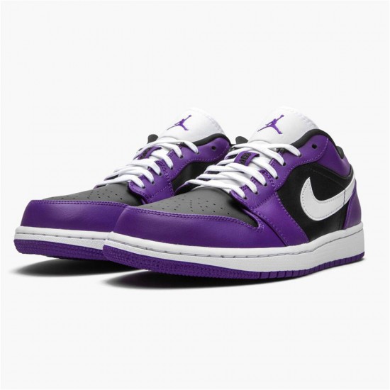 Air Jordan 1 NZ Low Court Purple Black 553558-501