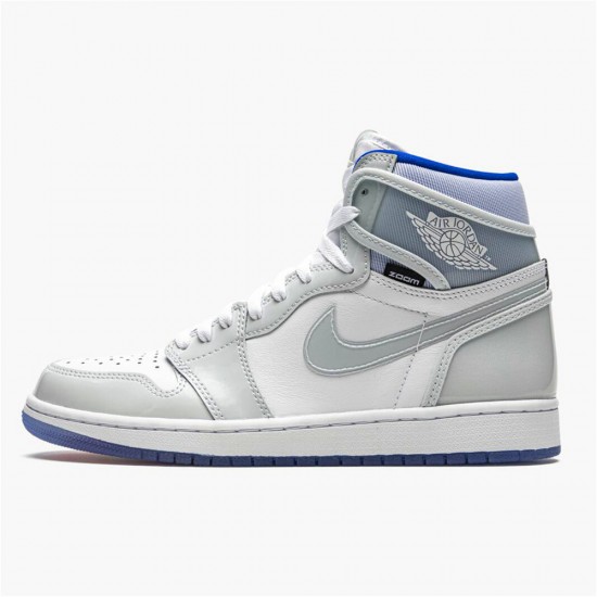 Air Jordan 1 NZ Retro High Zoom White Racer Blue CK6637-104