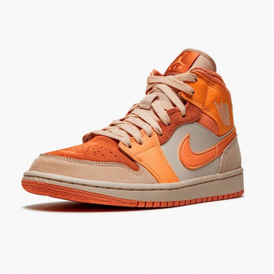 Air Jordan 1 NZ Mid Apricot Orange DH4270-800