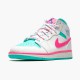 Air Jordan 1 NZ Mid White Pink Green Soar (GS) 555112-102