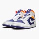 Air Jordan 1 NZ Mid Royal Blue Laser Orange 554724-131