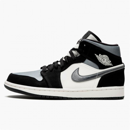 Air Jordan 1 NZ Mid Satin Grey Toe 852542-011