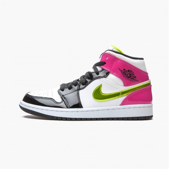 Air Jordan 1 NZ Mid White Black Cyber Pink CZ9834-100