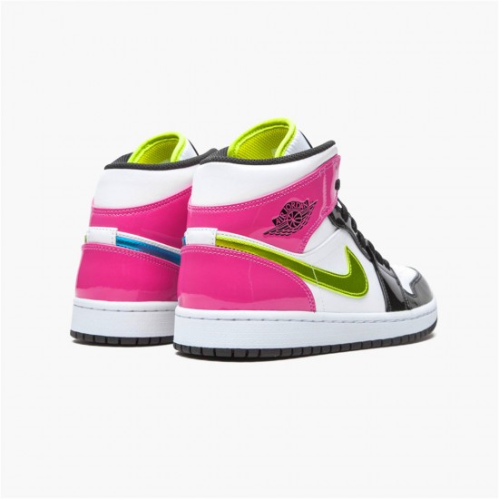 Air Jordan 1 NZ Mid White Black Cyber Pink CZ9834-100