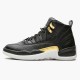 Air Jordan 12 NZ Retro Black Metallic Gold White AO6068-007