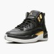 Air Jordan 12 NZ Retro Black Metallic Gold White AO6068-007