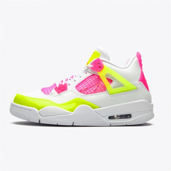 Air Jordan 4 NZ Retro White Lemon Pink (GS) CV7808-100